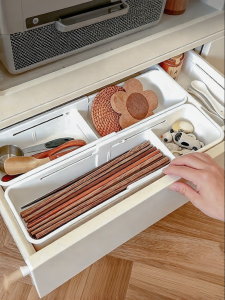 MODERN SWEETHOME | Extendable Drawer Organizer Storage Box