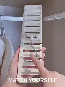 1/2/3pc Multi-Functional Belt Hanger Space-Saving Closet Organizer for Belts Ties Accessory Storage Durable Plastic Construction