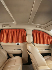 TOKUSET | Sun Protection Privacy Curtain for Car Side and Window Rail Mounted