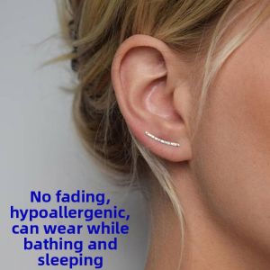 Hypoallergenic 14K Gold Plated S925 Rose Gold U-Shaped Handmade Earrings