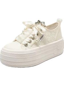 DIY Shoe Laces Decorative Large Hole Pearl Accessory Versatile Wave Shoes Plain Shoes Deoxynucleotide Shoe Laces Hole Pearl