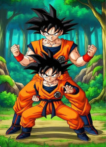 Bandai | Oil Painting Anime Dragon Ball Characters By Numbers Home Decor Modern Wall Decor for Living Room Bedroom Perfect Gift No Frame