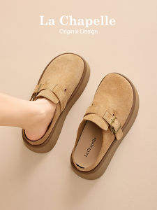 La Chapelle | Real Leather Womens Birkenstocks Slip On Comfy Thick Sole Shoes