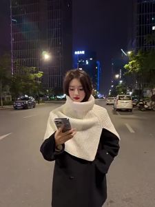 Pullover Scarf Turtleneck Furcal Neckercief Winter Women Warm Scarf Solid Color Neck Cover Lady Fashion Neckscarf 2025 Shawl