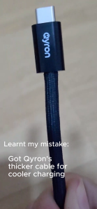 QMax by QyronLabs | Thunderbolt 4 | Ultra Fast Charge Type C Cable #Qyron