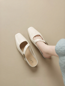 Josiny | Buckle Strap Summer Flats Sandals