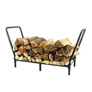 Firewood Rack Holder Adjustable Heavy Duty Fire Log Stacker Stand for Fireplace Outdoor Indoor Wood Pile Storage Organizer