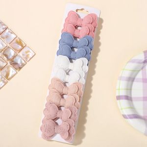 BABY BOWS 10Pcs/lot Candy Colorful Bowknot High Quality Cotton Printed Hair Clip Girls Kids Bangs Hairgripes Accessories
