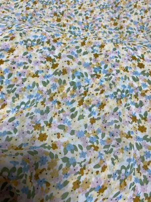 1m x 1m5 vải von hoa nhí mềm mát may áo kiểu váy bé áo dài (L8)