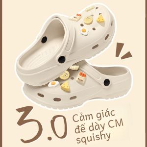 Dép Đi Trong Nhà Mùa Hè EVA Cho Nữ Đế Dày Chống Trượt Đi Biển Đế EVA Thoải Mái Thoáng Khí Đế Ngoài Bằng Nhựa