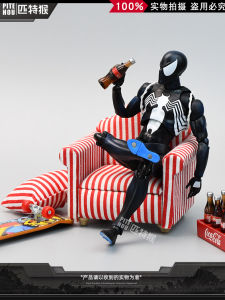 Black Suit Comic Version Symbiotic Venom Spider-Man Action Figure Collectible Toy Model Marvel Hero Joint Mobile 16cm