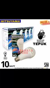 Lampu Bohlam LED Sensor Suara Tepuk 10 Watt Mitsuyama MS-9810TP Cahaya Putih Super Terang