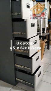 KLIKFURNITURE Filing Cabinet Besi 5 Laci / Filling Kabinet Besi Arsip 5 Susun AKD5