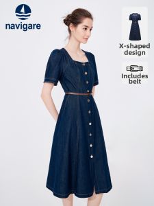 Navigare | Casual & Office Wear Short Sleeve Denim Dress