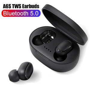 TWS A6S Fone Bluetooth Earphones Wireless Bluetooth Headset Noise Cancelling Headset with Mic Headphones for Xiaomi Huawei OPPO