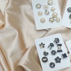 [READY STOCK] Pin Kerongsang Butang - Detachable buttons Anti-explosion buckle Buttons Brooch Pins