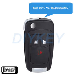 3 Buttons Case Flip Remote Car Key Fob Shell Cover Replacement for Chevrolet Spark 2013 2014 2015 2016