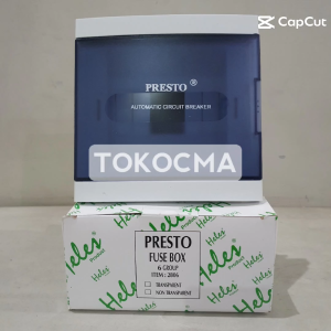 Box MCB 6 Group+Penutup Inbow/Tanam / Box Stut 6 Grup IB/Tanam Presto