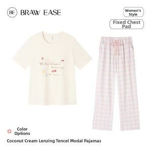 BE | Breast Pad Bow Summer Ladies Loungewear