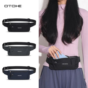 OTOHE Chest Bag / Waist Bag Multi-Functional Fitness Bag Waterproof Waist Bag Wear-Resistant Waist Bag Outdoor Sports Belt Pouch Running Waist Belt Phone Storage Bag Jogging Gym Marathon Waist Packs