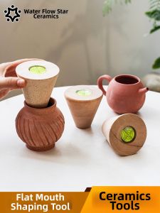 Pottery Mouth Smoothing Tool Wood Egg Handle