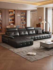 LFF | Genuine Leather Italian Minimalist Corner Sofa