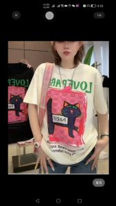 Womens Fashion casual japanese and korean Cotton T-shirt fabrcthickness 220g rams high quality