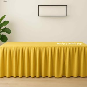 NEW Table Skirt Ready to Use 4ft/6ft Lifetime Table Geana cloth Table Skirting
