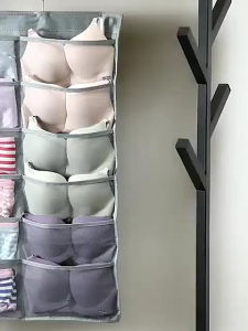 Khay đựng Áo Ngực Và Tất 2 Mặt Nhiều Ngăn Có Móc Treo Tiện Dụng - Túi treo đồ lót