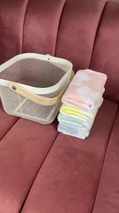 Durable Pure Cotton Face Towel with Elegant Floral Jacquard Weave G221084