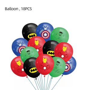 Hasbro | Super Hero League Theme Party Atmosphere Decoration Supplies Birthday Party Disposable Party Tableware Dinner Plate Banner Gifts