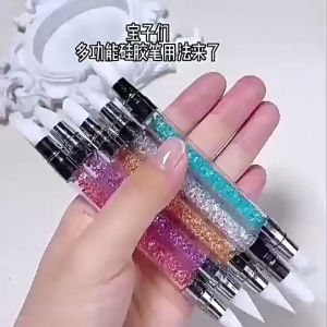 5 cái 1 bộ/Set bút Silicon 5 cây miết foi làm fen đầu móng