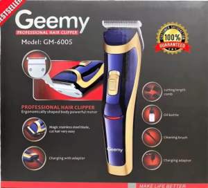 Gemei Geemy GM 6005 Rechargeable Professional Hair Shaver & Trimmer For Men Women & kids family-Ready Stock