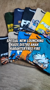 Baju Kaos Anak Free Fire Battle Grounds Anak Laki Laki Keren Usia 1 - 10 Tahun Hypelane - DTF