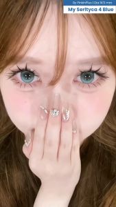 Softlens OLALILA My Serltyca 4 Blue Natural Lens 14.5mm  By Pinkin Normal & Minus