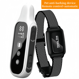 3300Ft Electric Dog Training Collar Detachable Bark Rechargeable Anti Barking Shock Vibration Collar Remote control + automatic