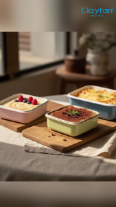 Ceralock Ceramic Food Container and Storage Square 280ml