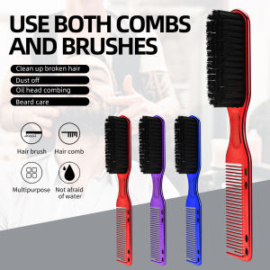 Salon Barber Beard Comb Two-sided Mens Shaving Brush Beard Brushes Salon Hairdressing Hair Styling Tool High-Qualit