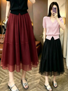 High-Waist A-Line Tutu Short-Skirt Half Skirt