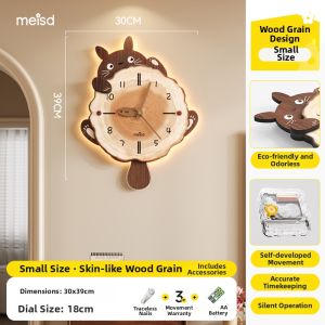 MEISD | Silent Vintage Cat Design Wall Clock
