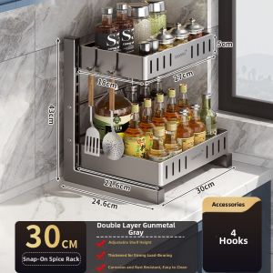DOOPO | Stainless Steel Multipurpose Tableware and Seasoning Rack