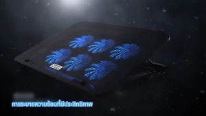 สิ่งที่ดีที่สุดบนเว็บ พัดลมรองโน๊ตบุ๊ค เย็นลงอย่างรวดเร็ว 2025 DEllER พัดลมโน๊ตบุ๊ค 6ใบพัด ปรับระดับ LED Laptop Cooling Pad เหมาะสำหรับแล็ปท็อปที่มีขนาดไม่เกิน 18 นิ้ว