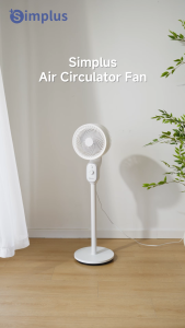 [New Launch] Simplus 3D Hole-Room Circulation Fan -3-in-1 Standing/Desktop/Floor Use - Built-in Aroma Diffuser  3-Speed Settings XHSH003