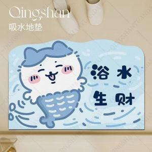 Thảm Phòng Tắm Bằng Đất Ngọc Trai Thấm Hút Ẩm Nhanh Chiikawa Cartoon Gii Kawas Floor Mat Thảm Phòng Tắm Phòng Vệ Sinh Thảm Đứng Ngoài Cửa