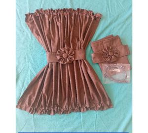 1Pasang Tirai Kaca Pintu Depan Mobil Bahan Embos Polos Gorden  Mobil pickup Truk Canter  HINO FUSHO