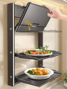 HANYUXUAN | Wall-mounted Foldable Space-saving Multi-purpose Kitchen Storage Rack