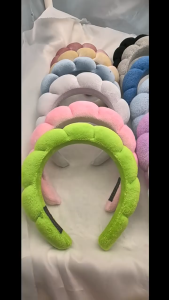 Hair Band Soft High Sponge Cloud Hairbands Fashion Hair Accessories Comfortable Elastic Headwear for Women Girls Daily Wear Travel Makeup Dressing Up Party Use Face Washing Headband