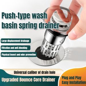 ตัวกรอง ประเภทการกด ปลั๊กกันน้ำ อ่างล้างหน้า อ่างล้างหน้า ท่อระบายน้ำ