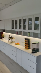 ⚡️LIKE BUG⚡️6 Drawers High Gloss Kitchen Cabinet with Waterproof Surface | Kitchen Cabinets | Base Unit Kitchen Storage | Almari Dapur | Black White Kitchen Cabinet