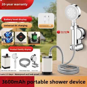 YEMO | Electric Showerhead with Self-priming Pump for Outdoor Portable Use